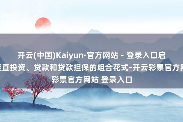 开云(中国)Kaiyun·官方网站 - 登录入口启动决议包含径直投资、贷款和贷款担保的组合花式-开云彩票官方网站 登录入口