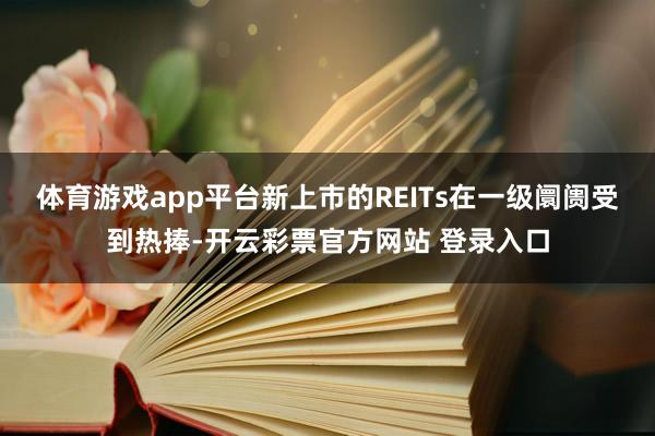 体育游戏app平台新上市的REITs在一级阛阓受到热捧-开云彩票官方网站 登录入口